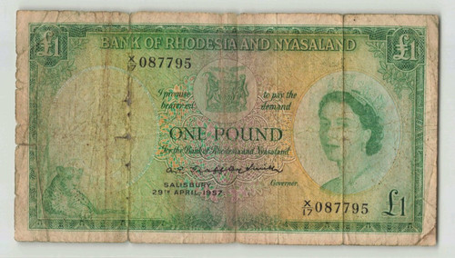 Rhodesia nyasaland 1 libbra - nyasaland,