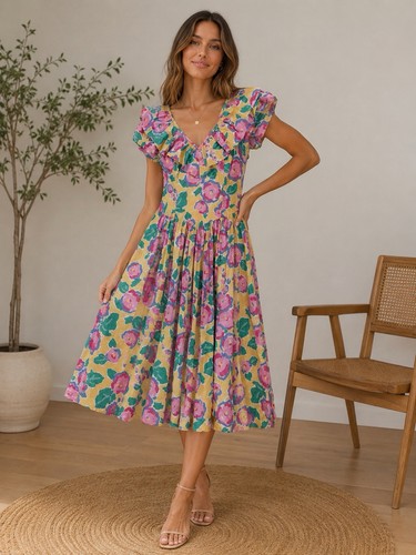 Vintage laura ashley giallo - vintage,