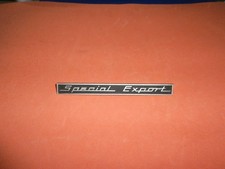 SCRITTA LOGO TARGHETTA FIAT 1100 SPECIAL EXPORT IN METALLO 1100 EXPORT PLATE
