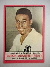 PELE ROOKIE STICKER BASE CARD RARA 1967 PANINI BRASILE