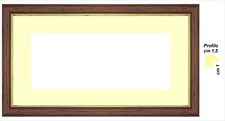 Cornice Noce filo Oro con