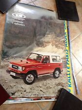 POSTER PUBBLICITARIO VINTAGE TOYOTA LAND CRUISER 250 TD 100X70 