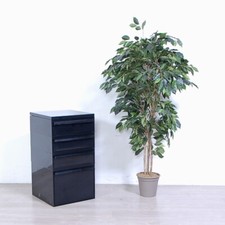 Cassettiera Kartell design Simon Fussell nera con 4 cassetti 