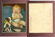 Br2404 cartolina bambino che - cartolina,