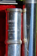 YAMAHA YFL 411 FLUTE, SOLID SILVER HEAD and BODY,GREAT/FLAUTO TRAVERSO,=NUOV