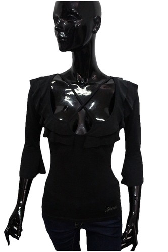 Guess blusa donna nero - donna, xs
