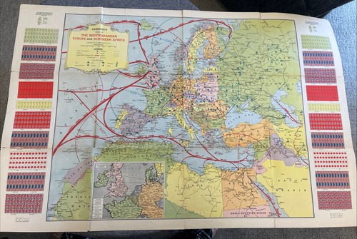 Mappa hammond dell europa - mappa, dell'europa