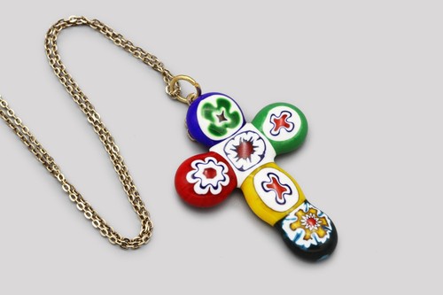 Collana con ciondolo - , croce