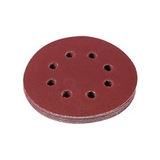 10pcs 125mm dischi abrasivi forma rotonda carta vetrata rossa pad lucidante 8 