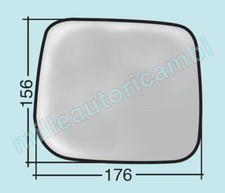 VETRO SPECCHIO RETROVISORE PER HYUNDAI GALLOPER DESTRO NUDO ADESIVO