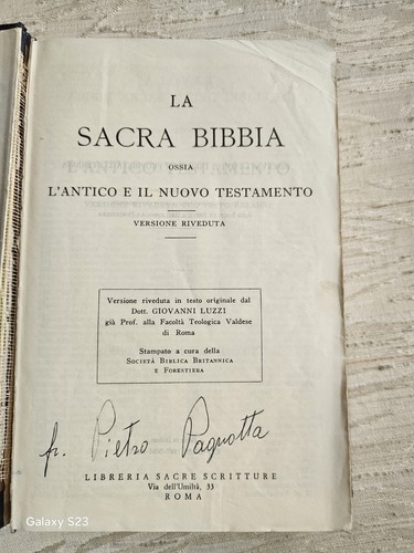 Sacra bibbia giovanni - giovanni, luzzi