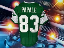 MAGLIA VINCE PAPALE AUTOGRAFATA PERSONALIZZATA PHILADELPHIA EAGLES VERDE COA JSA