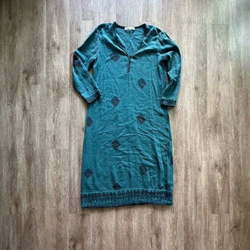Zara teal embroidered - zara,