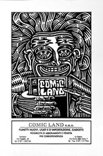 PROF BAD TRIP  GIANLUCA LERICI  COMIC LAND SERIGRAFIA in Bianco e Nero ORIGINALE