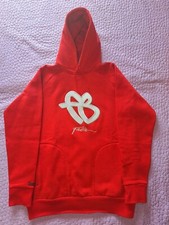 Felpa FUBU importata USA con cappuccio rossa tg. S HipHop OTTIME CONDIZIONI