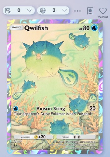 Pokemon tcg pocket qwilfish - pokemon,