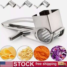 Grattugia Formaggio Rotante Manovella Acciaio Inox Tritatutto Zenzero Utensile Cucina