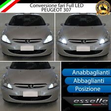 CONVERSIONE FARI FULL LED PER PEUGEOT 307 LED BIANCO CANBUS H7 12000lm