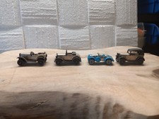 Lotto Sorpresine Kinder 4 Auto d' Epoca in metallo e plastica lunghe cm 4