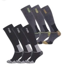 Fassi - 6 paia Calze lunghe da lavoro - At Work - Tg. M - 39 / 42 - Nuove