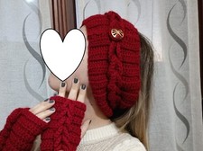 Fascia Capelli Invernale Fatta a mano Uncinetto