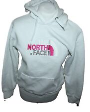 THE NORTH FACE donna FELPA CON CAPPUCCIO MAGLIONE BIANCO PILE PIUTTOSTO TG 40...