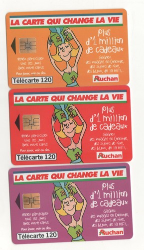 Télécartes 120 auchan - tÉlÉcartes,