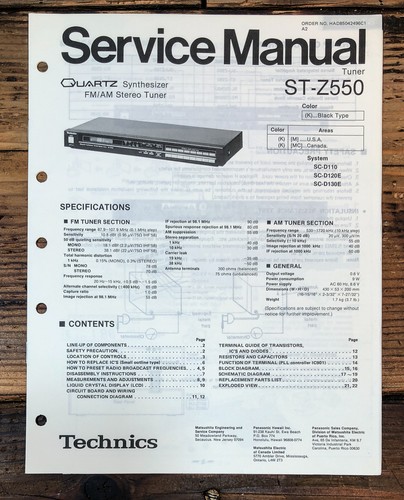 Technics z550 - technics, st-z550