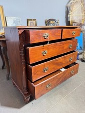 Antico comò cassettone Giorgio III, inglese in mogano, fine '800, 101x105x55 cm