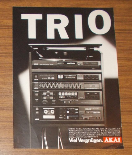 Rara pubblicità vintage akai - pubblicità,