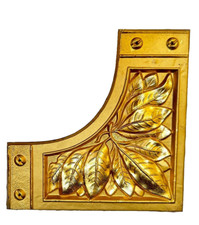 LOTTO DI 38 ANGOLI TRIANGOLO  DECORATIVO PROTETTIVO RAME FOGLIO ORO MOBILI PORTE