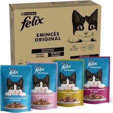 Purina Felix Le Ghiottonerie Wet Food for Cats, Pack of 80 sachets of 85g