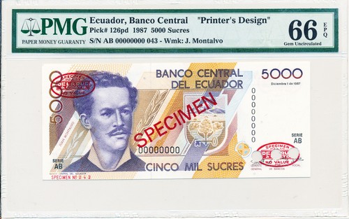 Banco central ecuador 5000 - central,