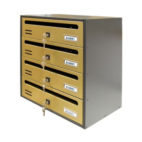 Cassetta postale alubox cubo - cassetta, cubo/r