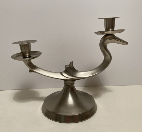 Vintage pewter swan - vintage,