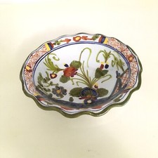 FAENZA CERAMICA, ciotola in ceramica di Faenza decoro "Garofano" cm. 13