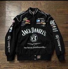 NASCAR Giacca da corsa vintage ricamata Jack D giacca unisex