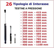 1 PISTONE molla a GAS Testine a PRESSIONE 26 Tipi di Interasse PISTONI RICAMBIO