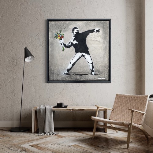 Quadro banksy the flower - banksy,