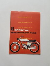 Benelli 49 Sprint 4V 1971 manuale uso manutenzione libretto originale