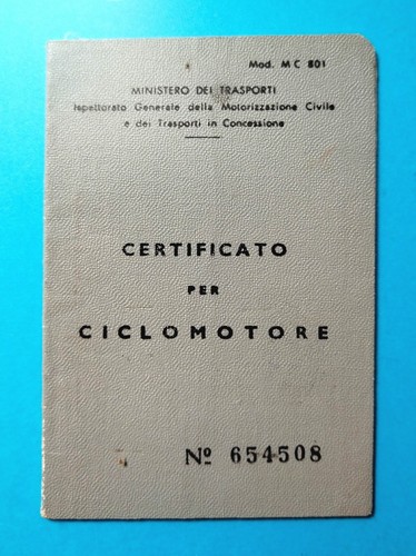 Librettino certificato - librettino,