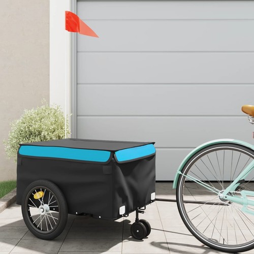 Rimorchio bici nero blu - da,