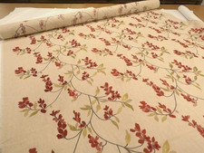 Tessuto lino MONTAGUE CHERRY