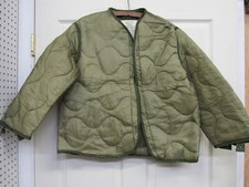 US M65 Field Jacket Liner Nylon Cappotto Freddo Fodera Small X-Short 1978 NOS