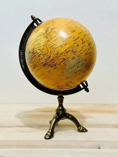 Antico mappamondo ottone - mappamondo,