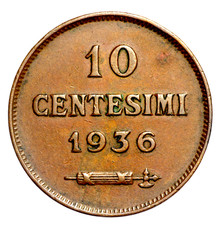 San Marino 10 centesimi 1936