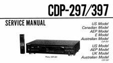 SONY CDP-297, CDP-397 Schematic Diagram Service Manual Repair Schaltplan
