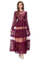 Vestito Abito Elegante Lungo