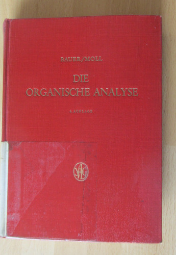 Lehrbuch die organische - ,