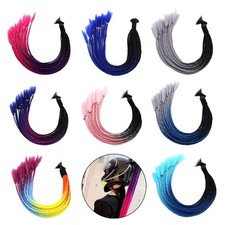 Casco Trecce Gradiente Casco Trecce Coda di Cavallo Casco Capelli per Moto Moto